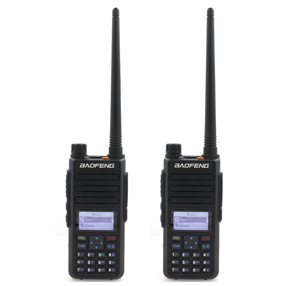 2PCS/lot Baofeng 1801 UV Dual Band 136-174 &amp; 400-470MHz DMR Digital Radio DR1801 Tier 1+2 Dual Time Slot Walkie Talkie