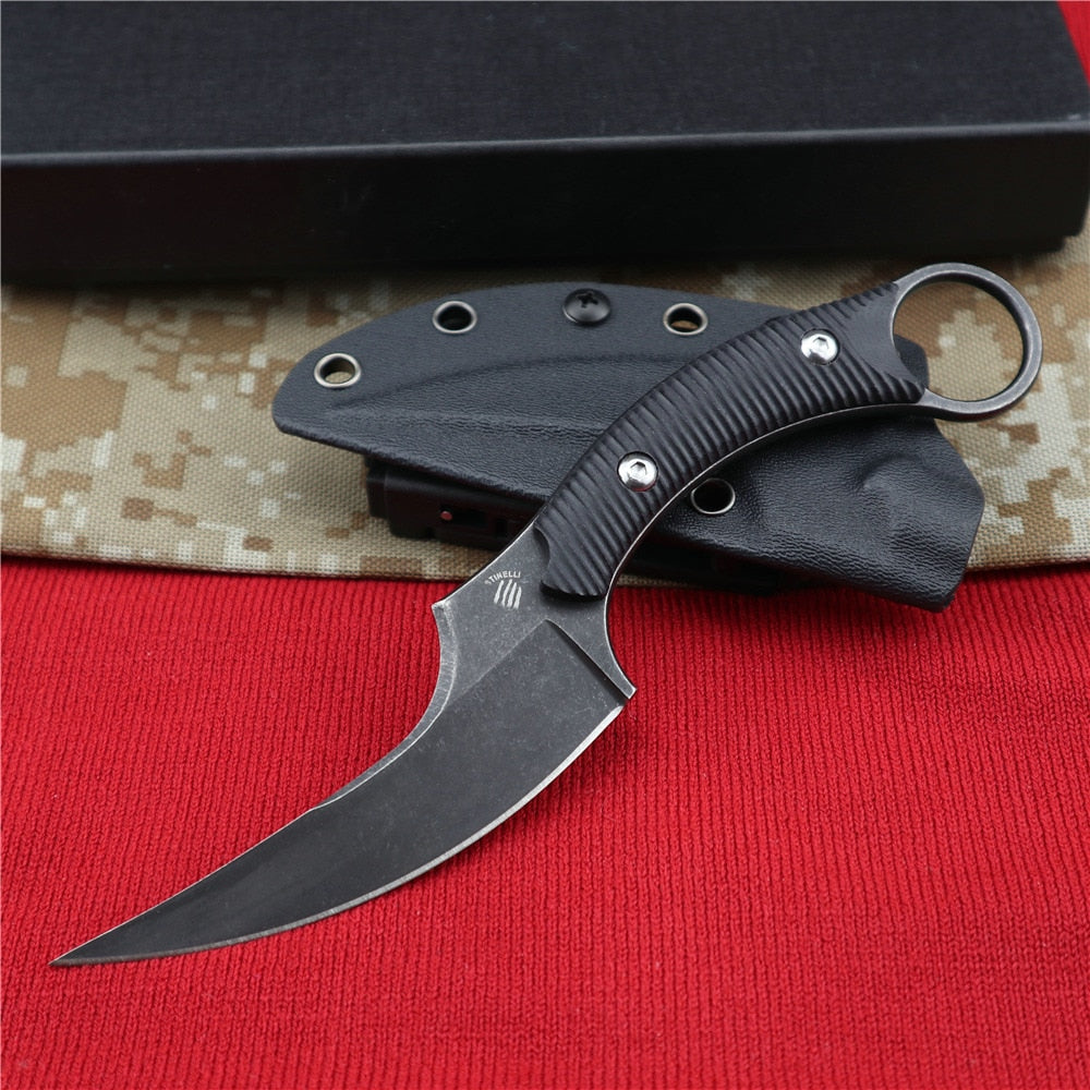 Tactical Outdoor Camping Survival Rescue Karambit CS GO Fixed Knife