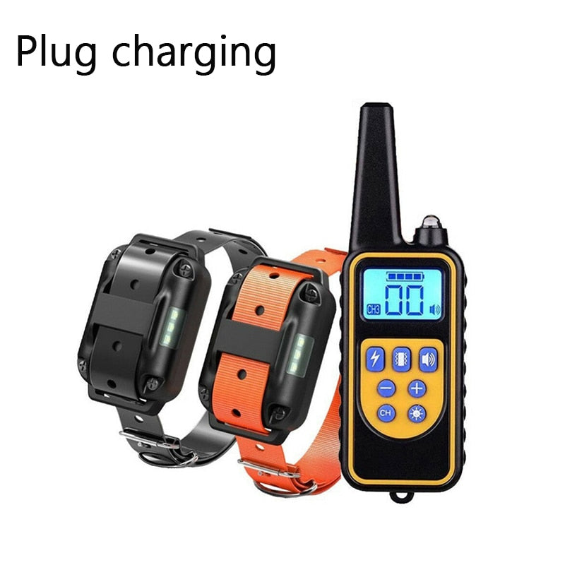 Dog Training Collar 800M Electric Dog Supplies Waterproof Wireless Fencing Stystem Rechargeable Receiver Shock Vibration Sound