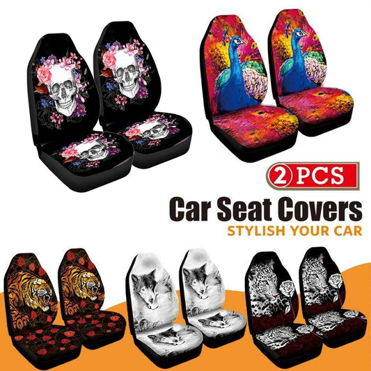 Universal 3D Animal Printing Car Seat Cover for SUV Car Interior Decor Fashion Animal Pattern Auto Seat Cover Car Seat Protector