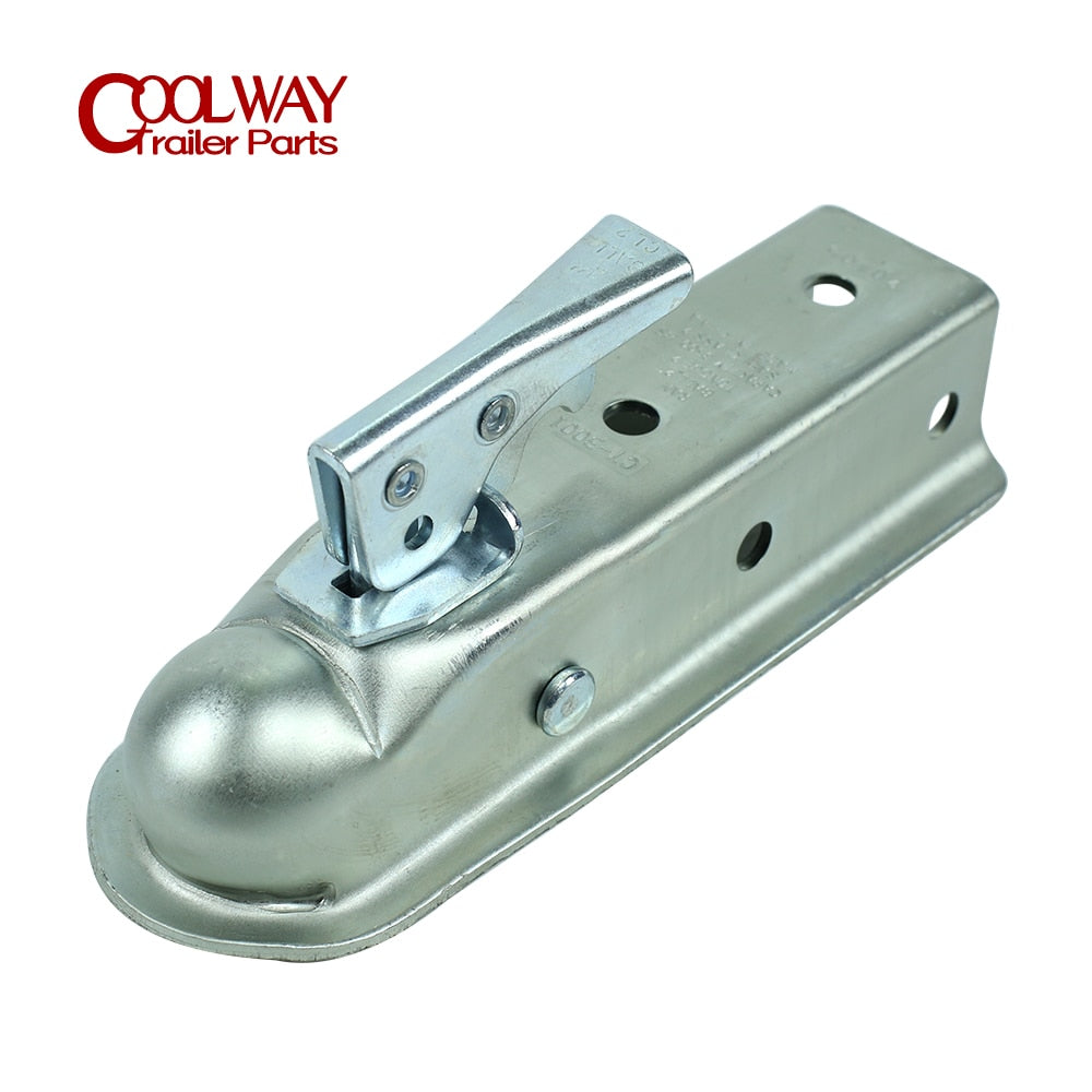 Trailer Coupler 2 X 2 Hitch Ball Coupling Straight Tongue 3500 Lbs RV Parts Camper Caravan Accessories