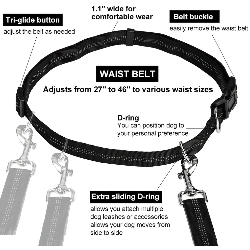 Hot Newest Traction Rope Hands Free Dog Leash