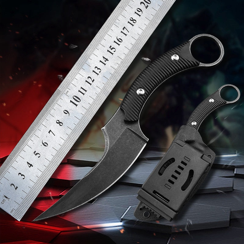 Tactical Outdoor Camping Survival Rescue Karambit CS GO Fixed Knife