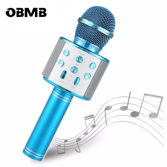 Professional Kid Gift Bluetooth Wireless Microphone Karaoke Speaker KTV Music Player Singing Recorder Handheld Microphone