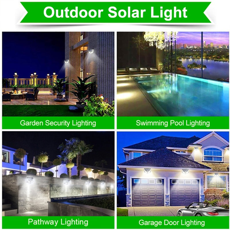 4-12Pcs Solar Led Light Solar Outdoor Lights 100LED Pathway Solar Shed Light Motion Sensor for Garage Patio Barn Pathway Patio