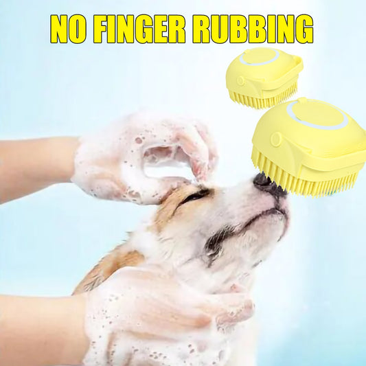 Pet Dog Bath Brush Comb Bathroom Puppy Cat Bath Massage Gloves Brush Soft Safety Silicone Pet Accessories for Dogs Cats Tools