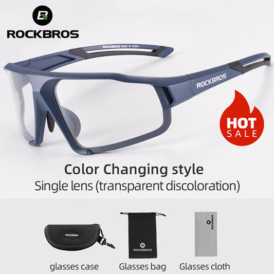 ROCKBROS Photochromic Cycling Glasses man Mountain Bike Glasses Bicycle Sport Cycling Sunglasses