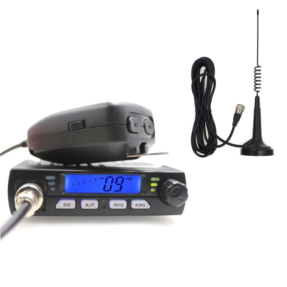 New ANYSECU Mini Mobie Radio CB-40M 25.615-30.105MHz 10M Amateur 8W AM/FM Citizen Band CB Radio AR-925