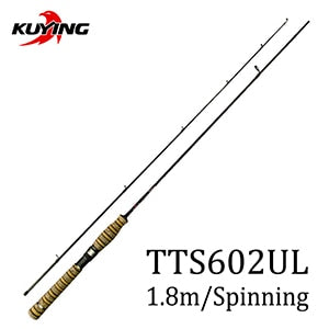 KUYING TETON 1.56m 1.8m 1.86m 1.9m 1.92m 1.98m Super Ultra Soft Light Baitcasting Casting Spinning Lure Fishing Rod Pole Combo