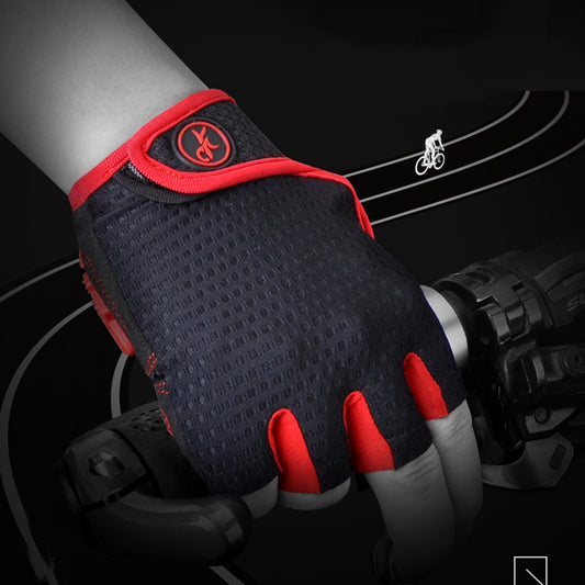 MOREOK Bike Gloves Summer Breathable Half Finger Bicycle Gloves Non-slip Shockproof Wear-resistant Cycling Gloves for Men Women