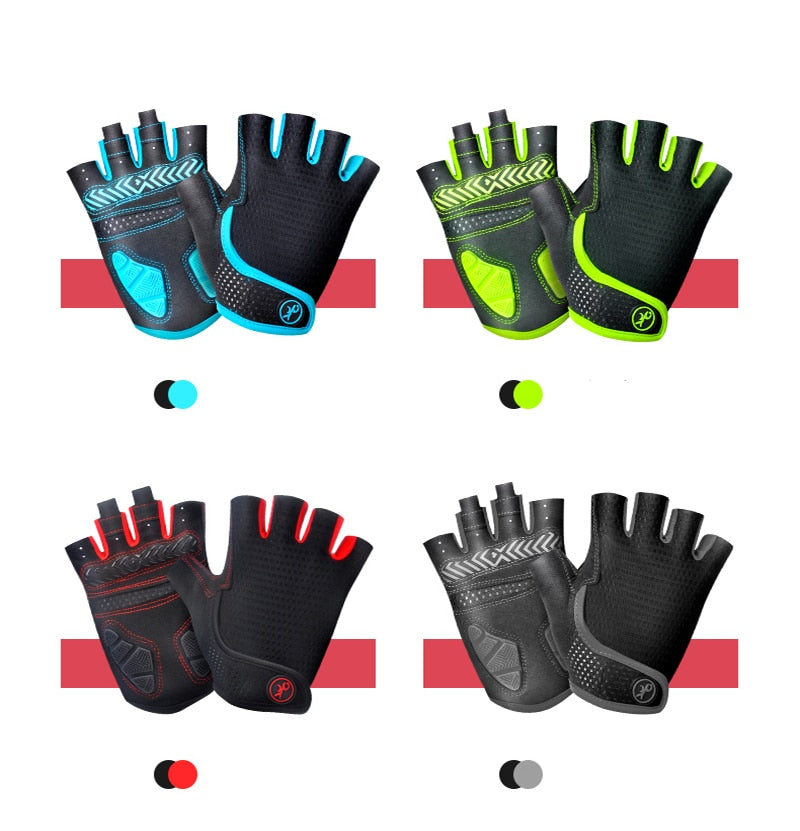 MOREOK Bike Gloves Summer Breathable Half Finger Bicycle Gloves Non-slip Shockproof Wear-resistant Cycling Gloves for Men Women