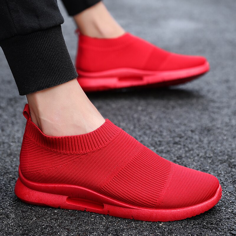 Damyuan US Stock Light Running Shoes Slip on Sock Sneakers Mens Casual Shoes ,Running,Jogging,Walking,Driving