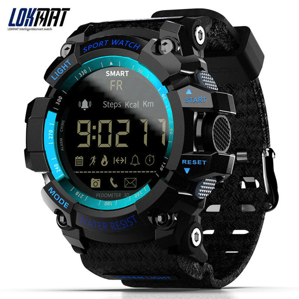 LOKMAT MK16 Bluetooth Smartwatch Digital Clock Pedometer Sport Smart Watch Men Activity Fitness Tracker IP67 Waterproof Watches