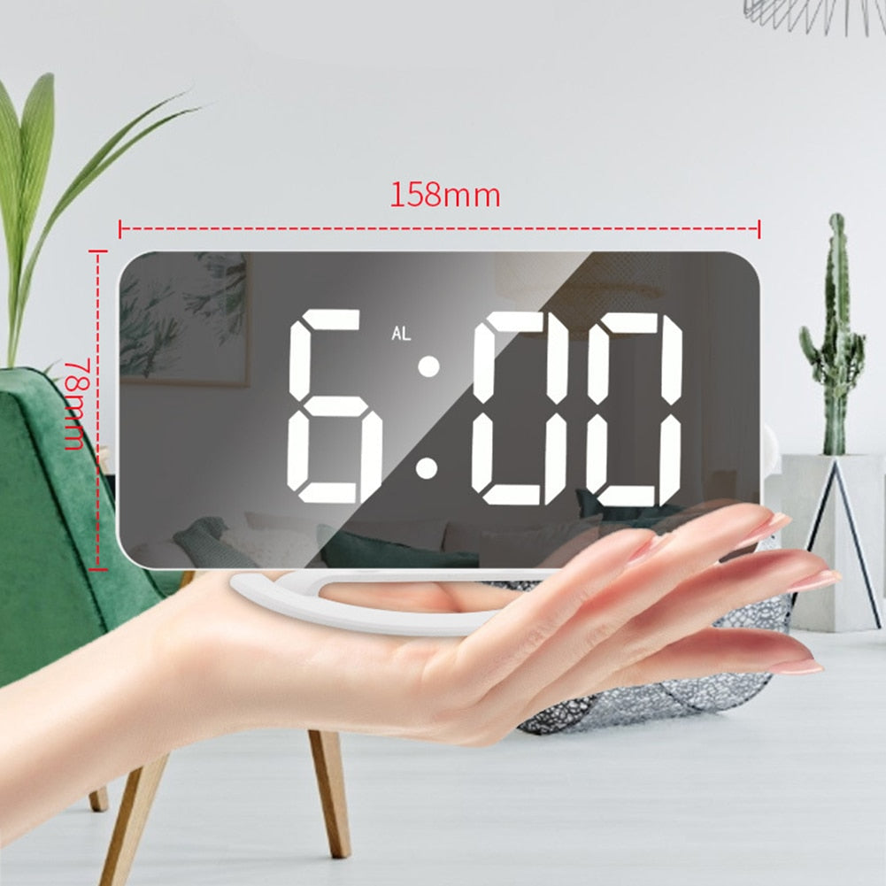 LED Digital Smart Alarm Clock Watch Table Electronic Desktop Clock