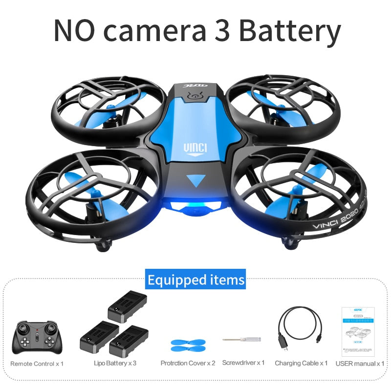 V8 New Mini Drone 4K 1080P HD Camera Drones WiFi Fpv Air Pressure Height Maintain  Foldable Quadcopter RC Dron