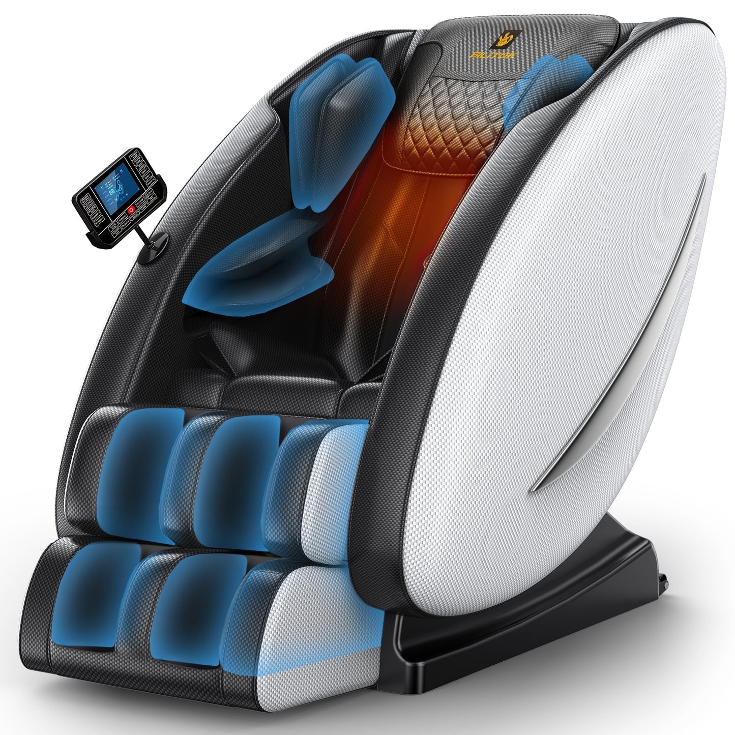 Massage Chair Recliner with Zero Gravity, Full Body Massage Chair with Heating, Bluetooth Speaker, Airbags, Foot Roller