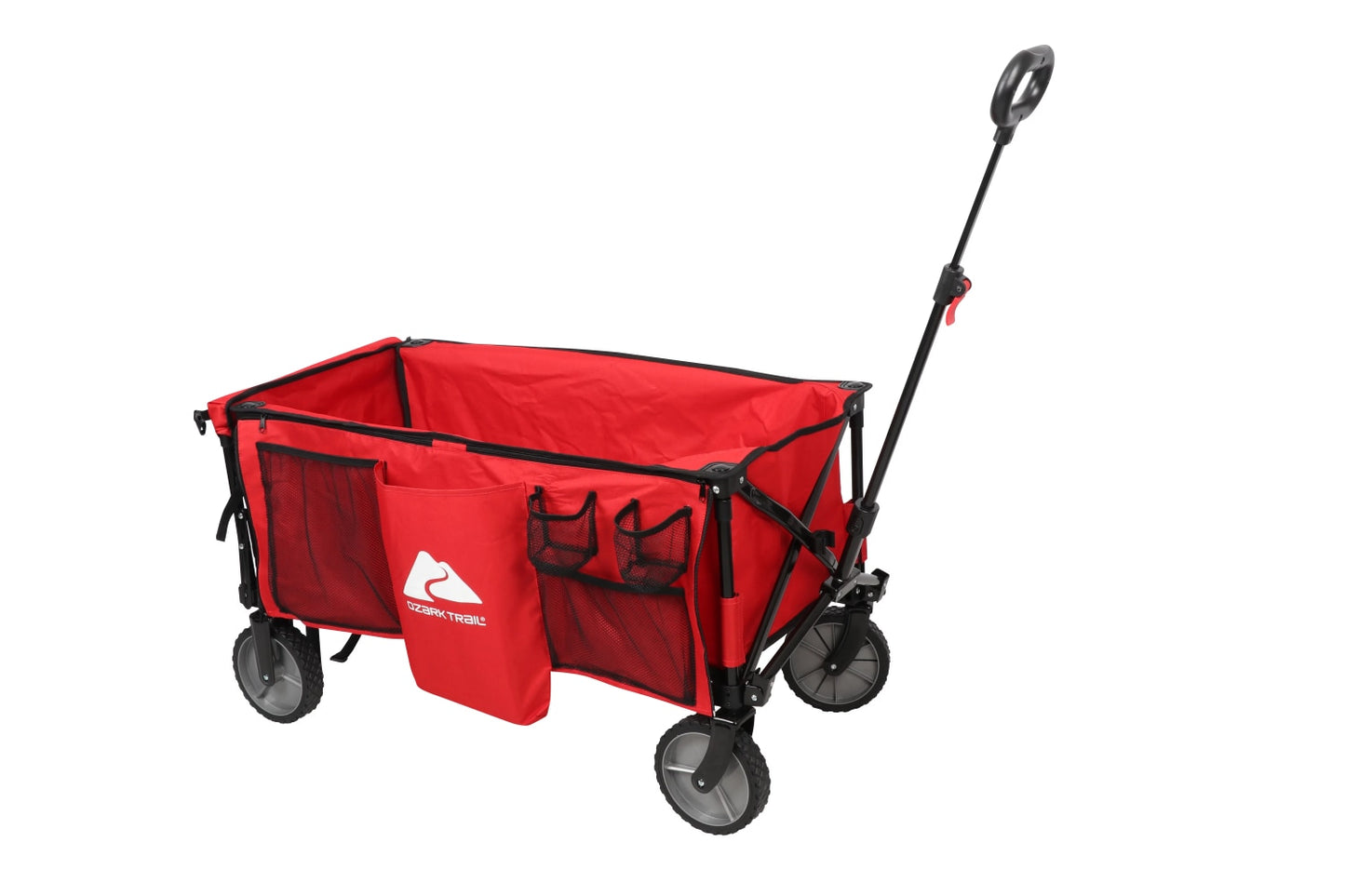 Camping Utility Wagon with Tailgate &amp; Extension Handle, Red  Camping Gear  Camping Tools  Multi Tool  Outdoor Camping