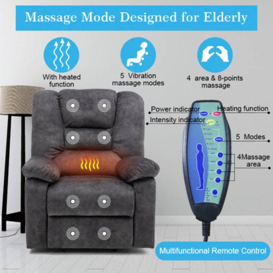 Electric Remote Control Massage Reclining Chair can be Raised and Lowered Comfortably