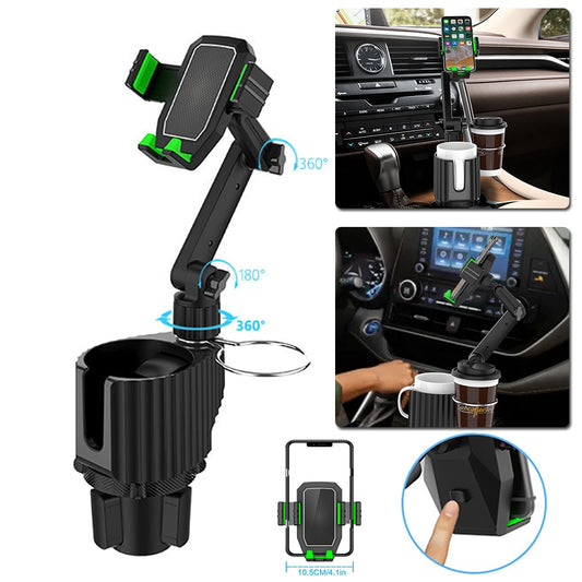 Universal Multifunction Car Cup Holder 360 Degree Adjustable Cellphone Mount Stand for Mobile Phone GPS Clip Cradle Accessories