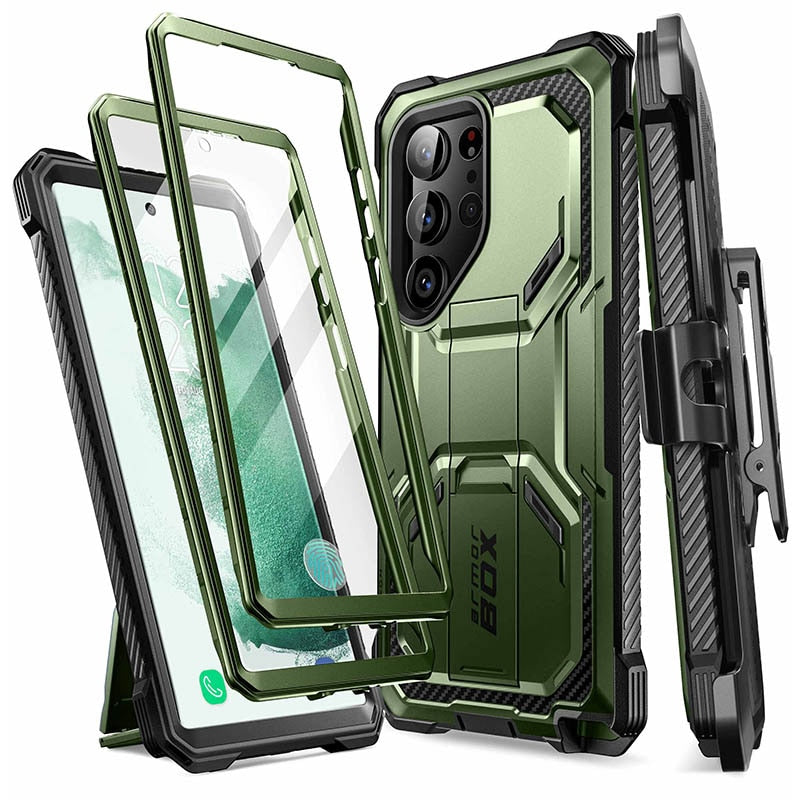 For Samsung Galaxy S23 Ultra Case (2023 Release) 6.8 inch I-BLASON Armorbox Full-Body Rugged Case with Built-in Screen Protector