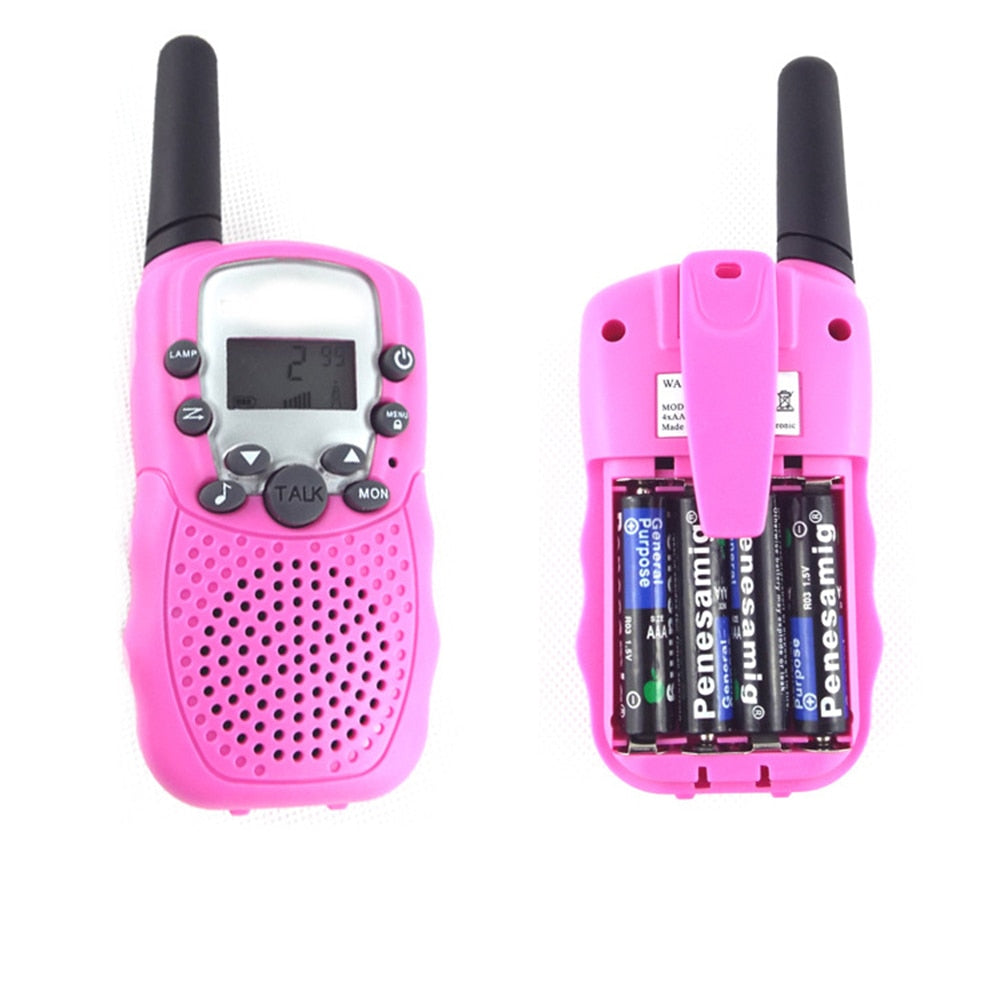 Kids Toys Walky Talky Walkie Talkies 22 Channels 3pcs 2 Way with LCD Flashlight 3 Miles Range for 3-12 Year Old Boys Girls Gifts