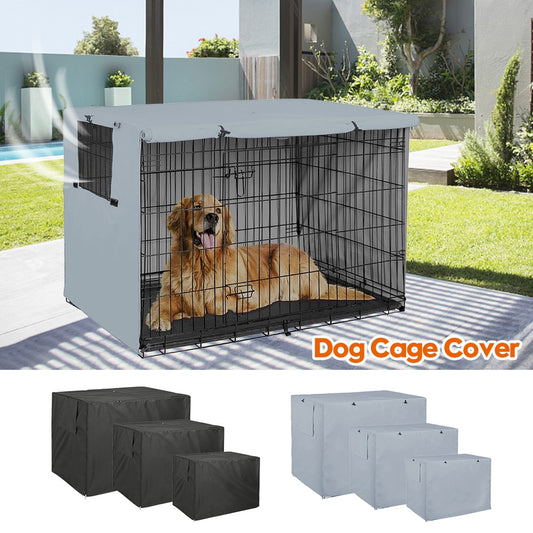 2022 New Pet Dog Cage Cover Dustproof Waterproof Kennel Sets Outdoor Foldable