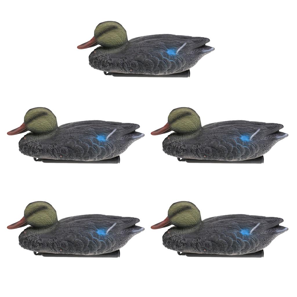 5 Pieces Quality PE 3D Lifelike Floating Duck Decoys