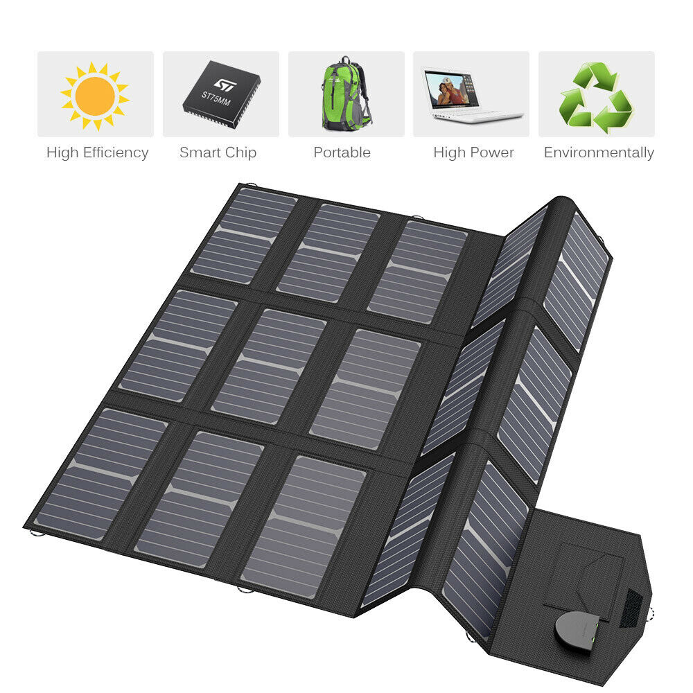 ALLPOWERS 100W 18V 12V Portable Solar Panel Foldable Solar Battery Charger for Laptop Mobile Phone P