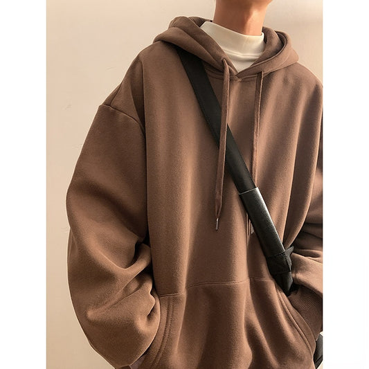 6 Colors Spring Autumn Solid Hoodie Mens Casual Oversized Hoodies Couples Loose Hooded Sweatshirt