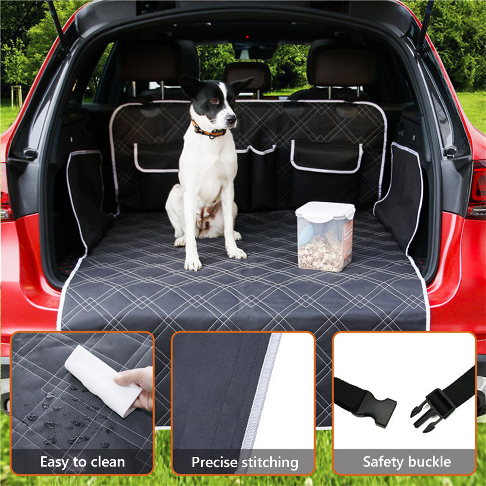 Car Boot Protector Mat for Dog Oxford Cloth Waterproof Scratch-Resistant Nonslip Pet Dogs Cat Carrier Pad Car Travel Accessories