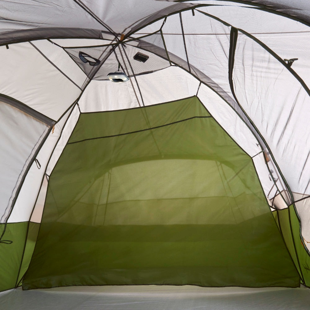 Aspen Grove 8-Person 2 Room Hybrid Dome Tent, with Full Fly, Green  Big Tent Camping