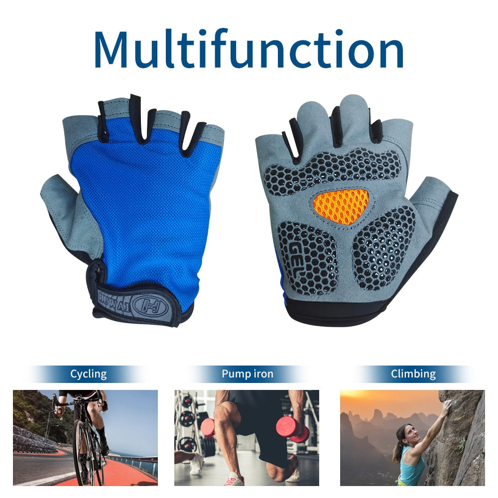 Cycling Half Finger Gloves Men Women Gloves Breathable Cycling Gloves