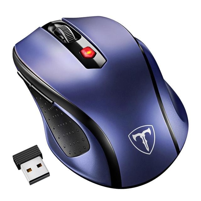 VicTsing MM057 2.4G Wireless Mouse Portable Mobile Optical Mouse with 6 Buttons 5 Adjustable DPI Levels  for Notebook PC Laptop