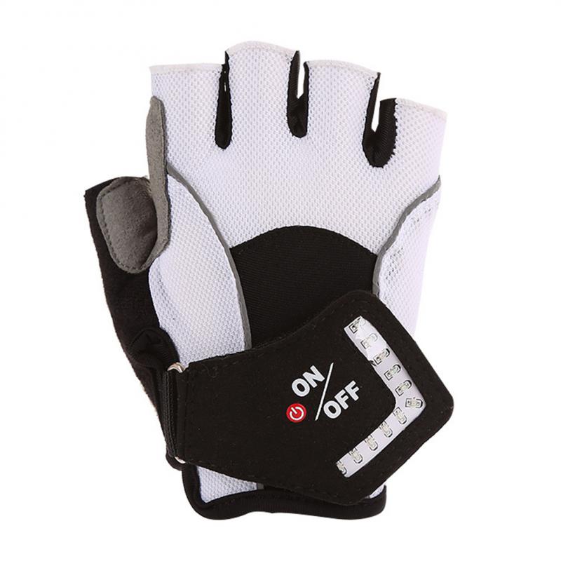 Gravity Sensing Cyling Gloves Turn Signal Half Finger Gloves Automatic Warning Light Smart Steering Half Finger Gloves