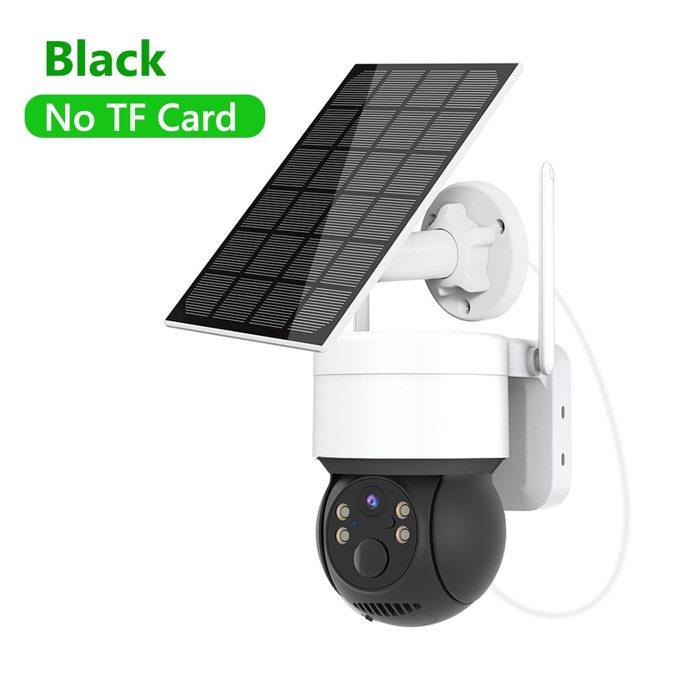 Solar Camera Wifi Outdoor 1080P PIR Human Detection Wireless Surveillance IP Cameras With Solar Panel 7200mAh Recharge Camera