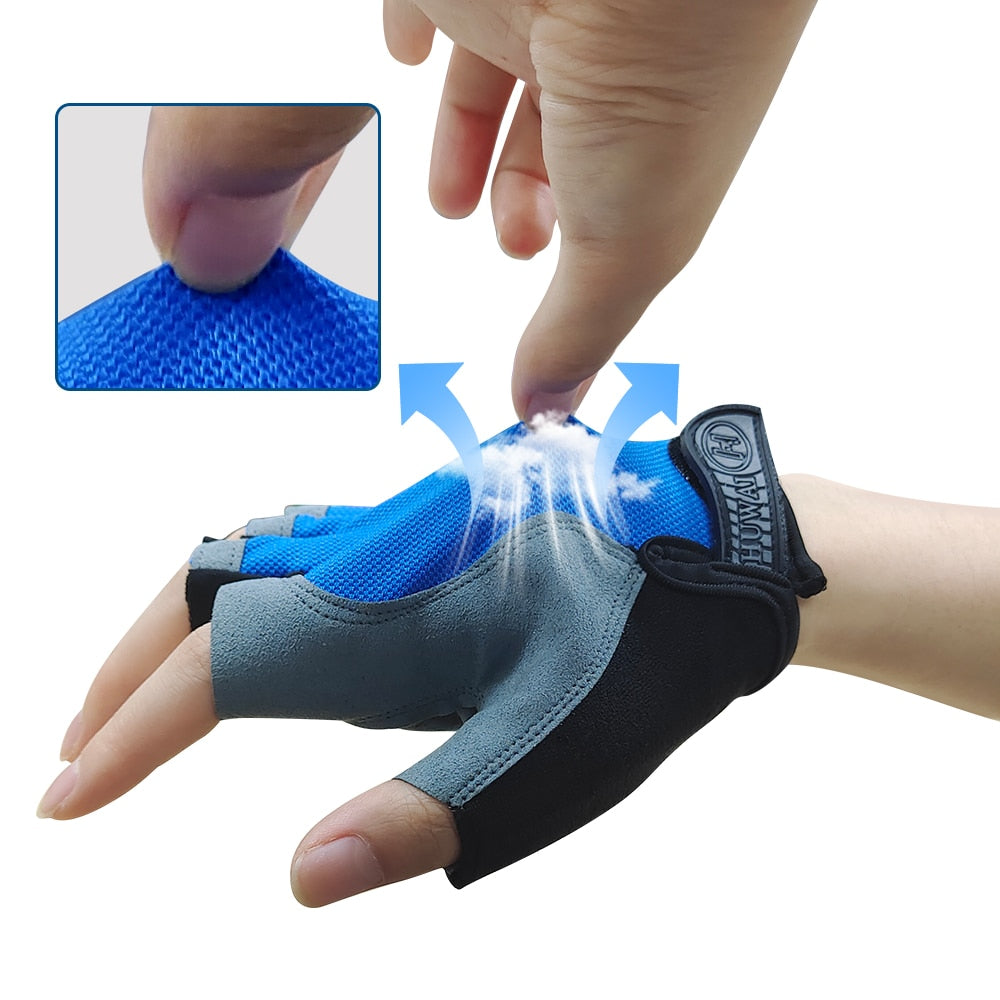 Cycling Half Finger Gloves Men Women Gloves Breathable Cycling Gloves