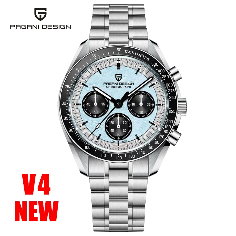 PAGANI DESIGN 2023 New Mens Watches Top Luxury Quartz Watch For Men Automatic Date Speed Chronograph Sapphire Mirror Wristwatch