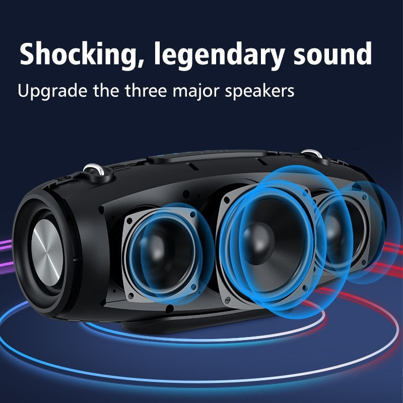 Zealot S67 Bluetooth Speaker Wireless Portable Outdoor High Power Sound box 360° Stereo Waterproof Subwoofer Shocking Heavy Bass