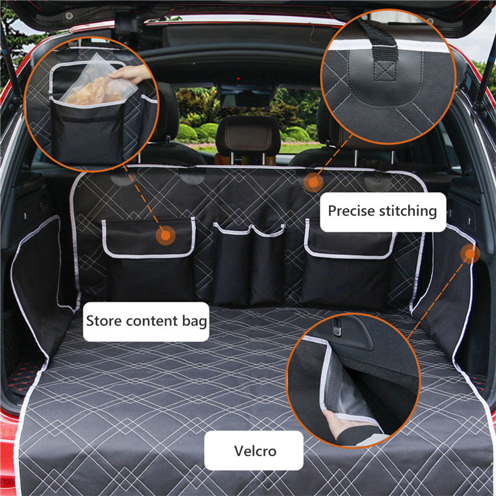 Car Boot Protector Mat for Dog Oxford Cloth Waterproof Scratch-Resistant Nonslip Pet Dogs Cat Carrier Pad Car Travel Accessories