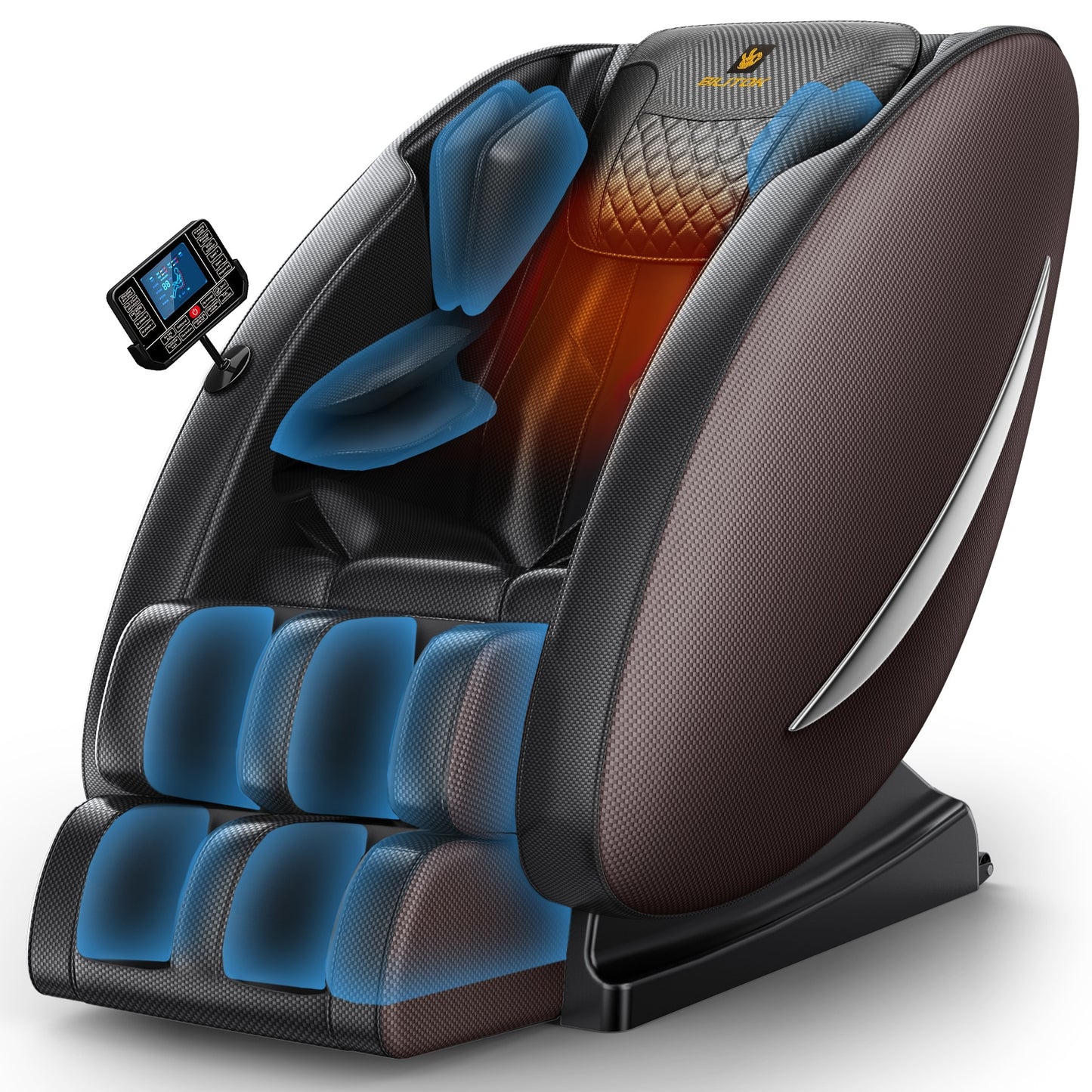 Massage Chair Recliner with Zero Gravity, Full Body Massage Chair with Heating, Bluetooth Speaker, Airbags, Foot Roller