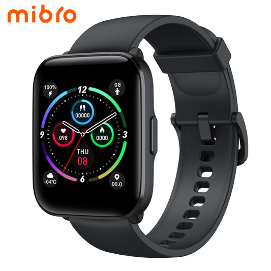 Mibro C2 Smartwatch 1.69&quot; HD Screen Watch 24H Heart Rate Monitoring 20 Sports Modes 2ATM Waterproof Smart Watch for Men Women