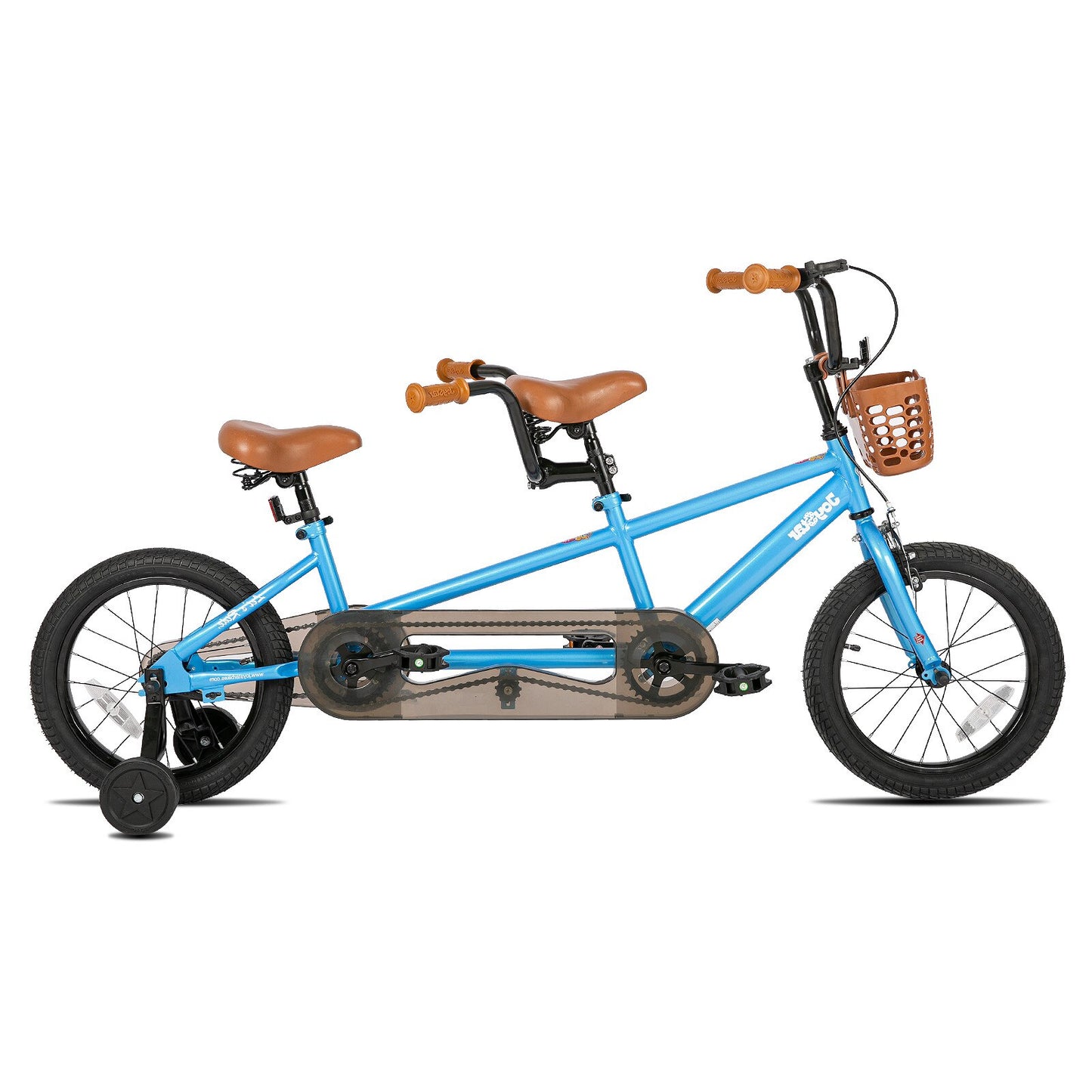 JOYSTAR Kinbro Tandem Bike for Boys Girls 4-7 Years Old,16 Inch BMX Style Kids Bicycles with Training Wheels,Multiple Colors