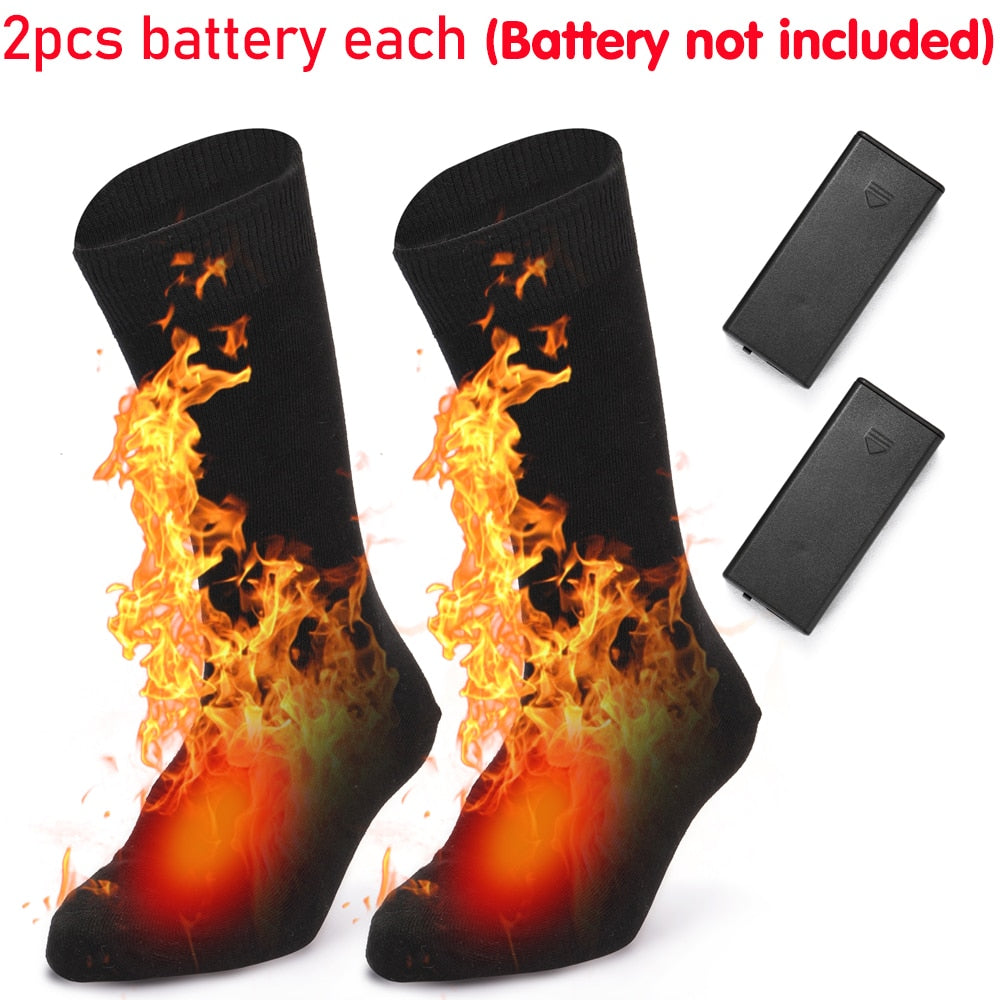 Adjustable Electric Heated Socks with Rechargeable Battery for Chronically Cold Feet Large Size USB Charging Heating Socks