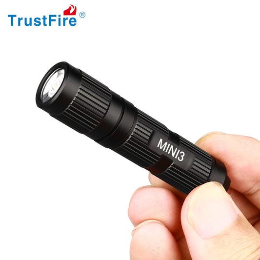 Trustfire Mini3 EDC LED Flashlight Keychian Mini Work Light 350 Lumens Wide Voltage Design 1.2V/1.5V/3.7V/4.2V AAA 10440 Battery