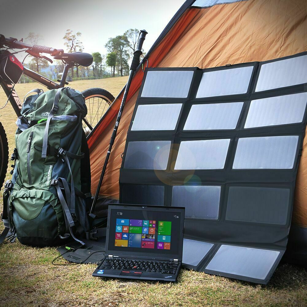 ALLPOWERS 100W 18V 12V Portable Solar Panel Foldable Solar Battery Charger for Laptop Mobile Phone P