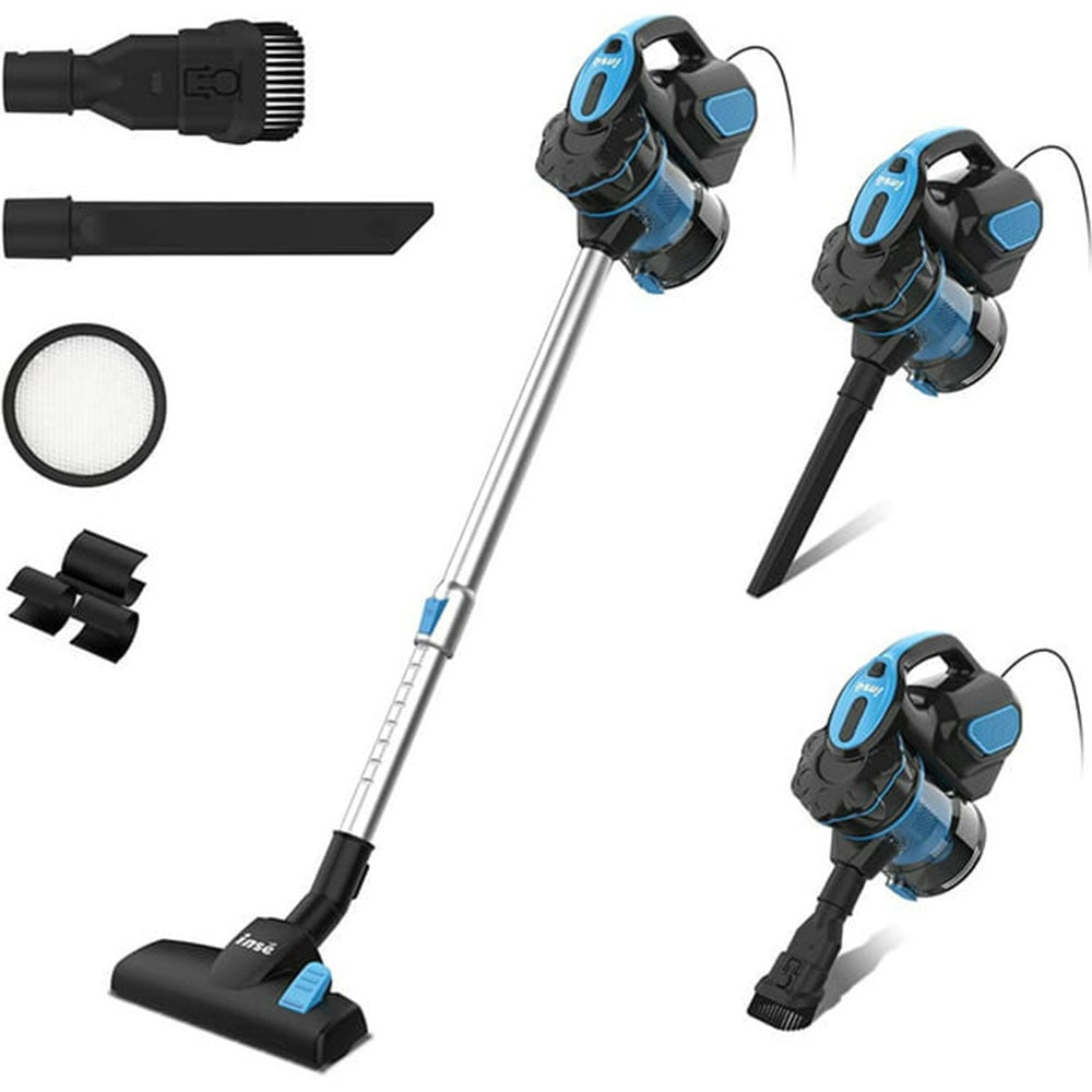 Vacuum Cleaner Corded INSE I5 18Kpa Powerful Suction 600W Motor Stick Handheld Vaccum Cleaner for Home Pet Hair Carpet