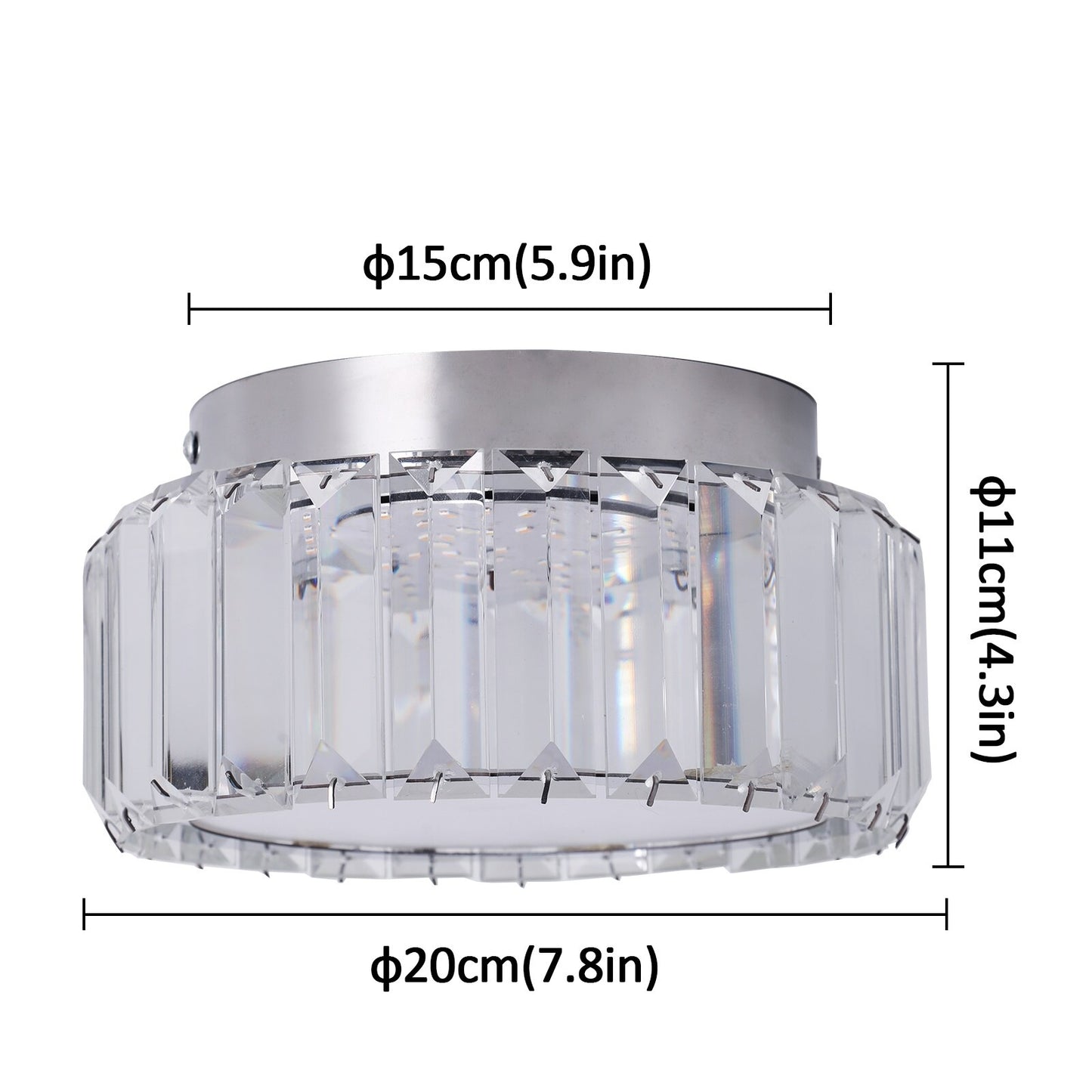 Crystal LED Ceiling Lamp K9 Living Room Stainless Steel Chandelier Luminaire For Hallway Aisle Plafon Lustres Lighting Fixtures