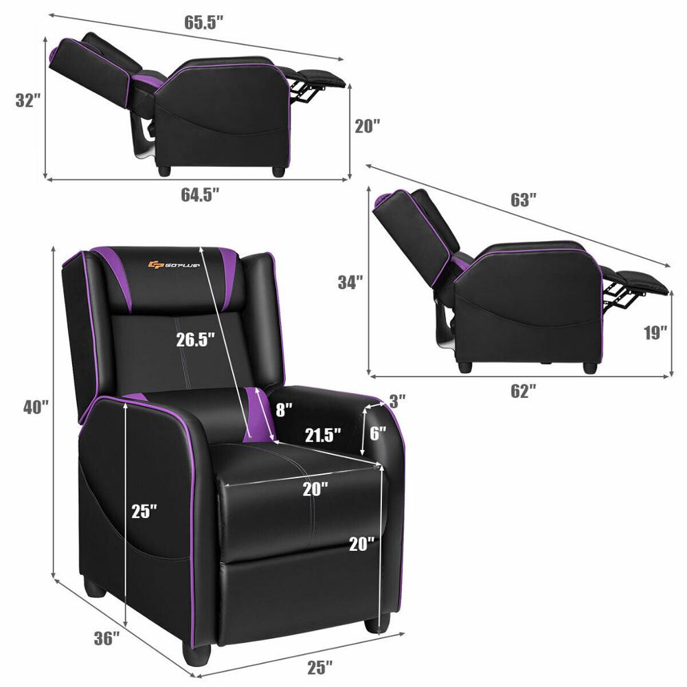 Massage Gaming Recliner Chair Single Living Room Sofa Home Theater Seat