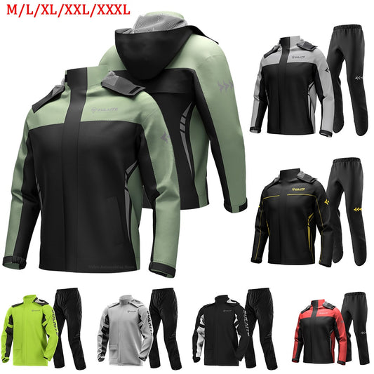 Motorcycle Raincoat Suit Men Women Outdoor Waterproof Rain Coat Jacket Pants Set Motorcyclist Rider Raincoats M/L/XL/XXL/XXXL