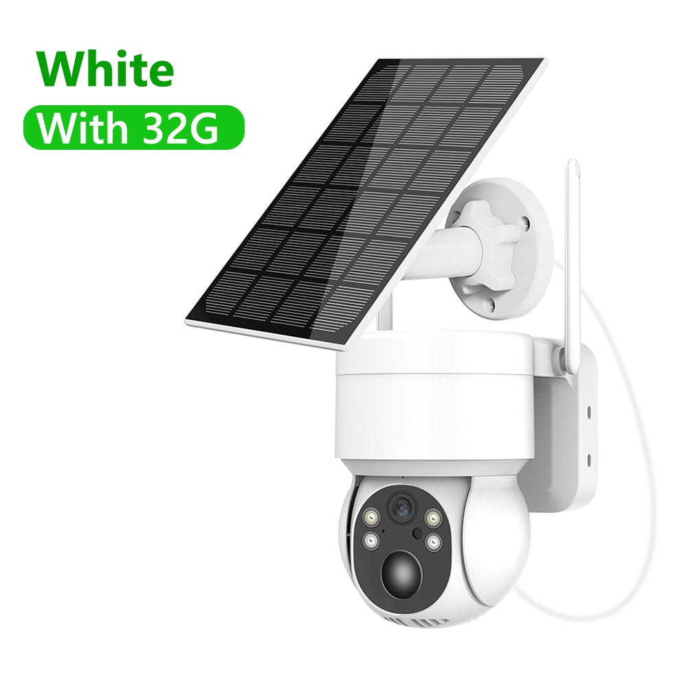 Solar Camera Wifi Outdoor 1080P PIR Human Detection Wireless Surveillance IP Cameras With Solar Panel 7200mAh Recharge Camera